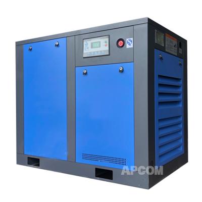 China High Quality Lubricated Power Frequency Aircompressor Hot Sale 75KW 100HP Green Industrial Rotary Screw Air Compressor for sale