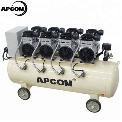 China APCOM EX1100*4-120 Oil Free 50100 Hp 4.4kw 3 150 liter aircompressor 200 liter compressor 100 liter mute oil free air compressor for sale