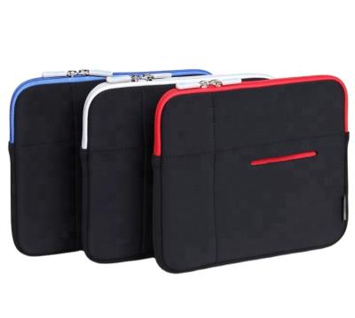 China New Unisex Style For IPAD Pro Air Sleeve 3mm Neoprene Zipper Laptop Tablet Sleeve Promotion Laptop Cover With Zipper With Front Pocket for sale