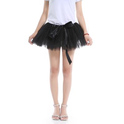 China New Fashion Summer Girl Summer Ruffle Ballet Adult Classic Anti-Static Elastic 25Cm Puffy Tulle Tutu Skirt Dress And Spats for sale