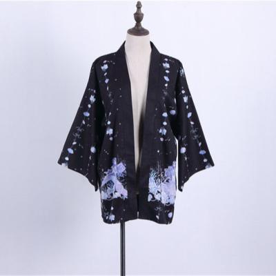 China 3D Mens Womens Summer Haori Shirt Hemp Fabric Roving Luxury Cartoon Cartoon Colorful Japan Kimono Cardigan Kimono for sale