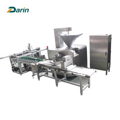 China Continuous & High Quality Hot Selling Automatic Dog Food Meat Strip Cutter Dog Snacks Meat Strip Extruder For Sale for sale