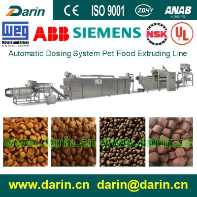 China Continuous & Automatic Dry Pet Food Pallet Making Machine / Dog Food Machine for sale