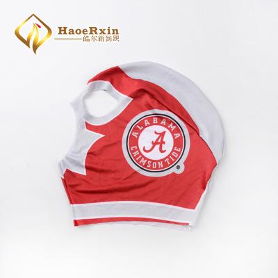 China Knitted polyester with spandex New design fancy tubular protection face mask party for sale