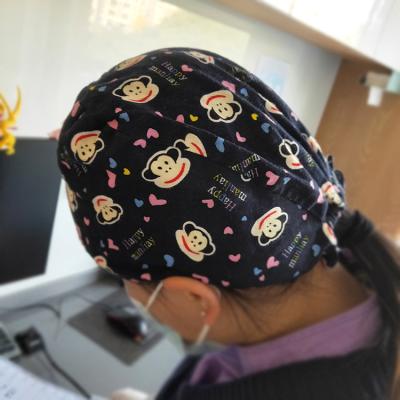 China Custom Wholesale Promotion Stylish Surgical Round Hat Surgery Nurse Nursing Hat for sale