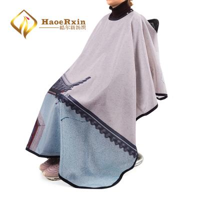 China Adjustable neck and waist new pattern ODM customized luxury hair cutting salon hairdresser custom cape for sale