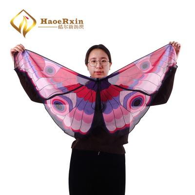 China New Custom Made Festival Woolen Costumes Festival Cute Butterfly Wing Cape Children Woolen Ponchos for sale