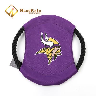 China Fabric Customized Sublimation Polyester Collapsible Round Dog Flight Disc For Training for sale