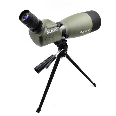 China Birding Observing Hunting 45-degree Angled Eyepiece Zoom 25-75x70 Spotting Scope CY380X70-1 for sale