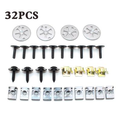 China Door Trim Panel Damper Bumper Motor Under Cover Clips Car Damper Shield Lower Self Tapping Screws For Audi A3 Golf MK4 Bora for sale