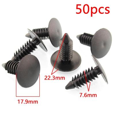 China Universal Door Trim Panel Bumper Damper Car Clips Fastener 8Mm Auto Hole Bumper Stopper Plastic Shield Rivet for sale