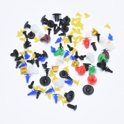 China Universal Auto Door Trim Panel Bumper Damper Fastener Cuts Plastic Push Pin Rivet Trim Fastener Fastener Rivet Car Clips for sale