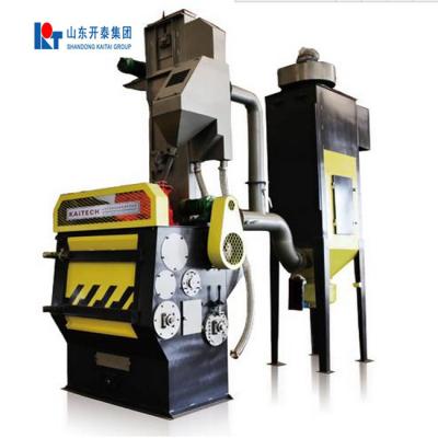 China Building Material Stores Q32 Shot Blasting Machine For Backing Plates Cleaning Of Disc Brake Pads Manufacturing Line for sale