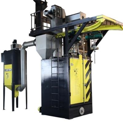 China Bike Plant Hanger Type Parking Shot Blasting Machine Derusting Equipment for sale