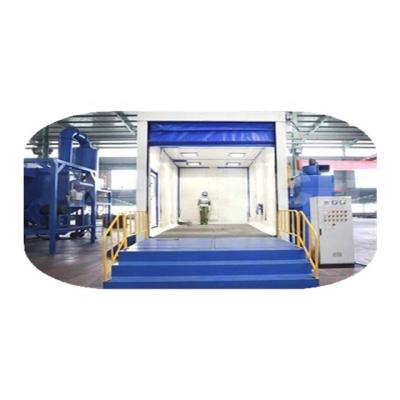 China Building Material Shops Cleaning Room Abrasive Sand Blasting Booth XDL Series For Outdoor Cleaning for sale