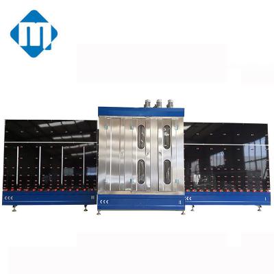 China Garment shops vertical type glass washer and dryer/glass washing drying machine/insulating glass washing dryer machine for sale