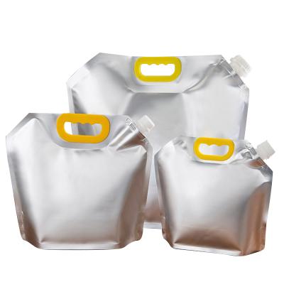 China 1L 2L 5L 10L Food Stand Up Aluminum Foil Spout Plastic Bag For Pure Water Milk for sale