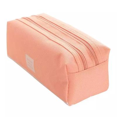 China Portable / Waterproof / Eco-friendly / Anti-theft / Soft / Insulated Kawaii pencil case cute candy color pencil bag large storage canvas pouch marker pen pencil case for sale