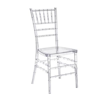 China Modern wholesale transparent chiavari chairs acrylic dining chair for sale