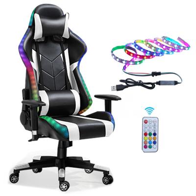 China Free Sample (Height)Adjustable Office Furniture Gamer Silla Gamer RGB Led for sale