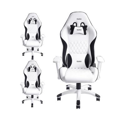 China High Quality (Height)Adjustable Cheap Gaming Chair White Gaming Chair Racing On Sale for sale