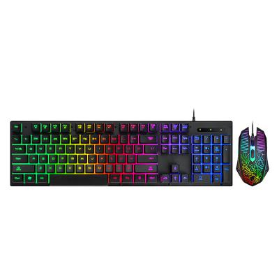 China Waterproof Usb Wired Gaming Keyboard Teclado E Mouse Combos 4 In 1 for sale