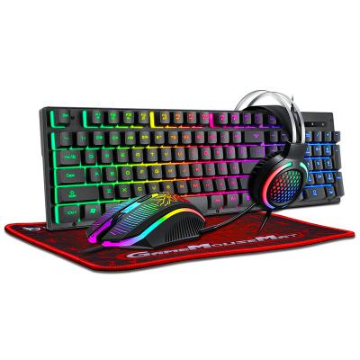 China Waterproof Usb Wired Gaming Keyboard Teclado E Mouse Combos 4 In 1 for sale