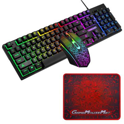 China Waterproof Mechanical Gaming Usb Wired Gaming Keyboard teclados gamer mecanicos mouse Combos 4 in 1 for sale