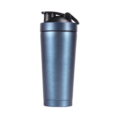 China Stocked Protein Shaker Bottle Custom Logo GYM Metal BPA Sports Stainless Steel for sale