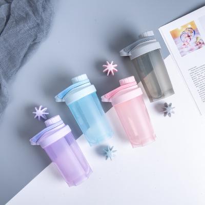 China Wholesale Twist Stocked Shaker Bottle Cup Custom Protein BPA Free Manufacturer Mix Biodegradable Plastic for sale