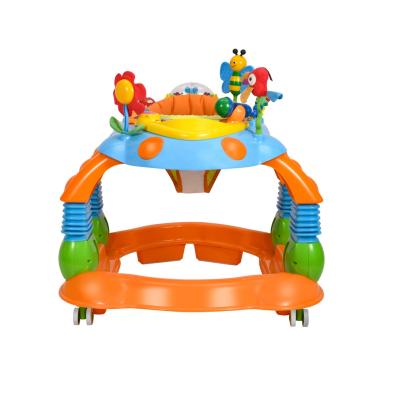 China Multifunctional plastic baby walker toy tray with detachable IC seat baby walker for sale