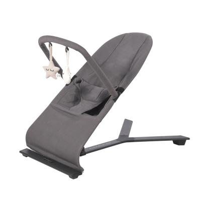 China Contemporary black powder-coated steel tube touch latches same color as seat new baby jumper bouncer for sale