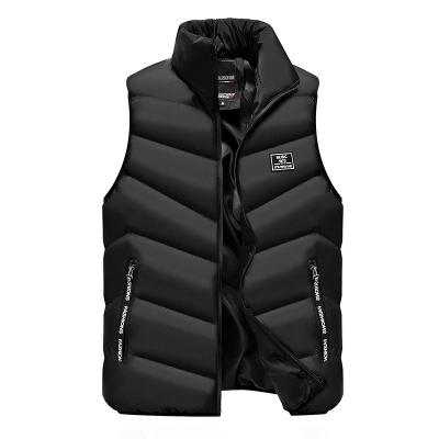 China 2021 Newest Wholesale Newest Wholesale Men's Winter Service Vest Breathable Sleeveless Warm Men's Casual Vest Cotton Fill Crew Neck for sale