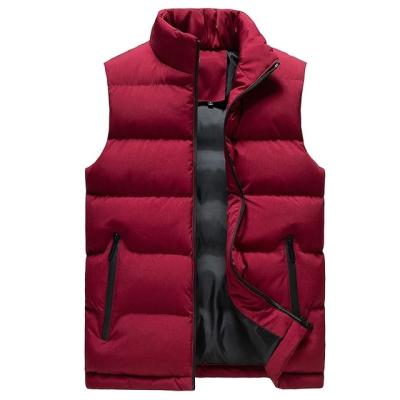 China 2021 Newest Wholesale Thick Warm Men's Breathable Sleeveless Vest Winter Carry On Casual Warm Vest Men's Vest Cotton Fill Warm Regular Keeper for sale