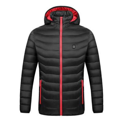 China Breathable Women Winter USB Heated Outdoor Long Padded Jacket Sleeves Hooded Warm Jackets for sale