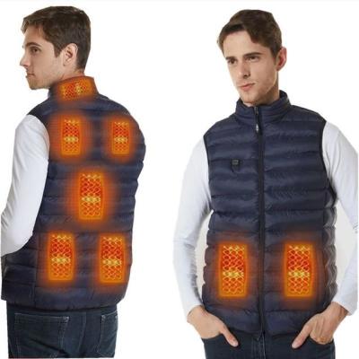 China USB Men's Electric Heated Sleeveless Jacket Vest Hunting Outdoor Fishing Vest Windproof Winter Windproof Vest for sale