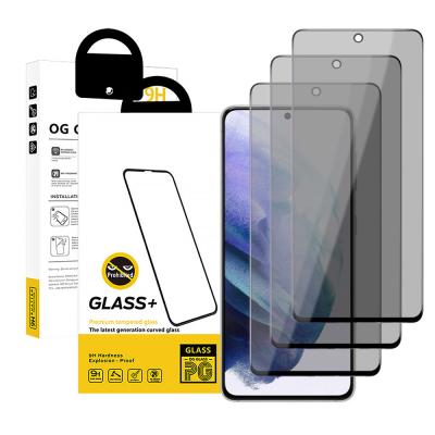 China Mobile Phone 3 Pack Screen Protector Premium Shockproof Tempered Glass For Samsung Galaxy S21 Screen Protector for sale