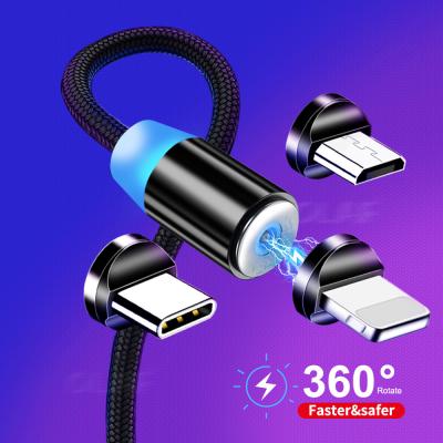 China Video Game Player 3 in 1 Magnetic Charging Cable Compatible with iProduct Mirco USB Type C Smartphone Device for sale