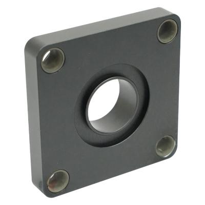 China Black Surface Round CNC Aluminum Machining Parts Broaching Drilling Etching Type for sale