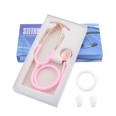 China HONSUN HS-30J Metal First Aid Home Care Medical Single Head Cardiology Clinical Rainbow Stethoscope for sale