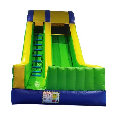 China Outdoor Commercial Wet PVC Tarpaulin or Oxford PVC Tarpaulin Cheap Inflatable Water Slides for Kids for sale