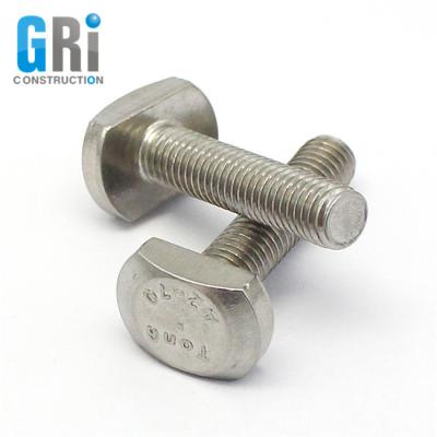 China Stainless Steel Hardware Fasteners 304 Stainless Steel M8 T Head Bolt for sale