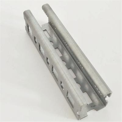 China Chinese hot sale single standard straight post extruded h slot wall strut profiles aluminum slotted raceway for sale