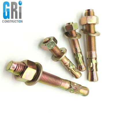 China Concrete Heavy Duty Fixings Anchor Bolts , Rawl Bolts , Through Bolts For Racking Systems for sale