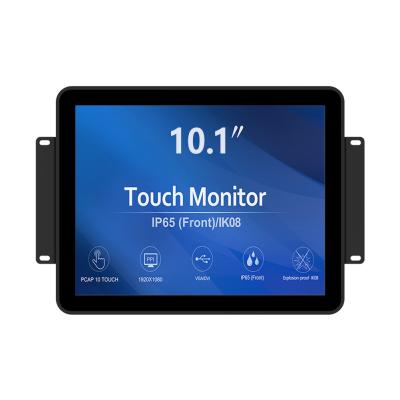 China Kisok GreenTouch 10.1 Inch 10 Point PCAP Open Frame Capacitive Touch Screen Industrial Monitor for sale