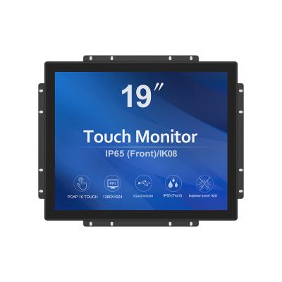 China Kisok GreenTouch 19 Inch 10 Point Touch Openframe LCD Monitor Industrial Touch Screen Monitor for sale