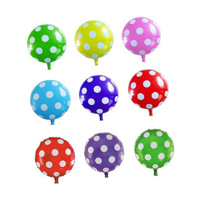 China Decoration Supplies Hot Selling 12inch Party Decoration Round Shaped Polka Dot Latex Balloons for sale