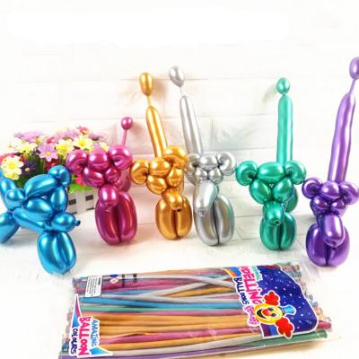 China Birthday Chrome Latex Metallic Magic Plastic Long Balloons, Animals Shaped Balloons For Party Decorations Balloon for sale