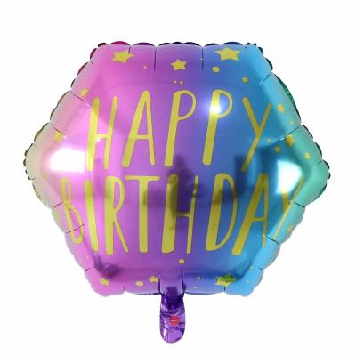 China Gift Toy New arrive 22inch Feliz cumpleanos Spanish square shape foil balloon birthday wedding helium balloon for sale