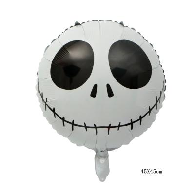 China Gift Toy Halloween Ghost Balloons, Halloween Decorations, Silver Gray Skull Balloon Halloween Party Supplies for sale